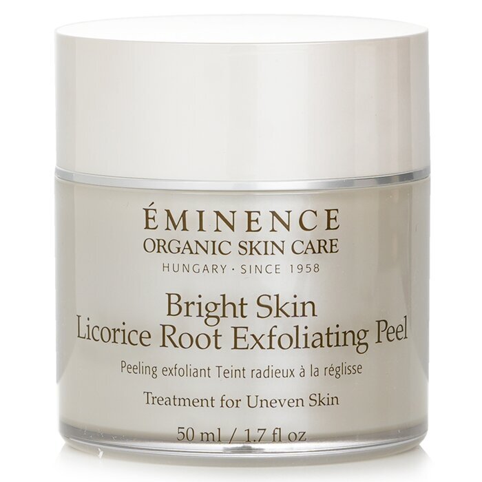 Eminence Bright Skin Licorice Root Exfoliating Peel (with 35 Dual-Textured Cotton Rounds) 50ml/1.7oz