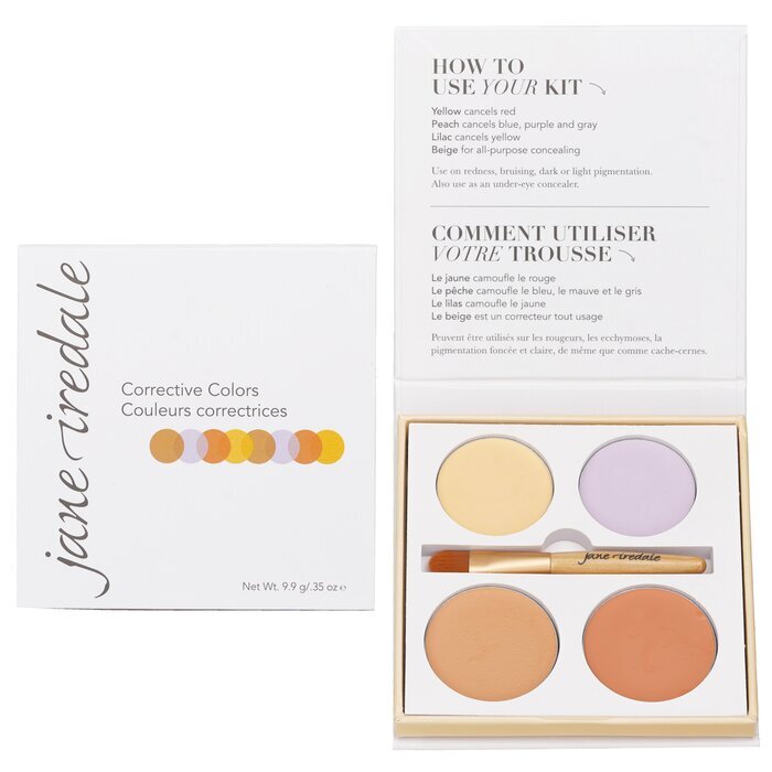 Jane Iredale Kit de Couleurs Correctrices (4x Anti-cernes + 1x Applicateur) 9.9g/0.35oz