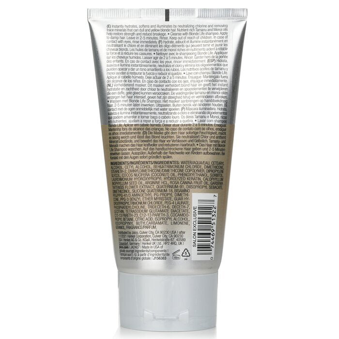 Joico Blonde Life Brightening Masque (To Intensely Hydrate, Detox & Illuminate) 150ml/5.1oz