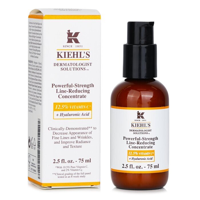 Dermatologist Solutions – Kraftvolles Konzentrat zur Faltenreduzierung (mit 12,5 % Vitamin C + Hyaluronsäure), 75 ml