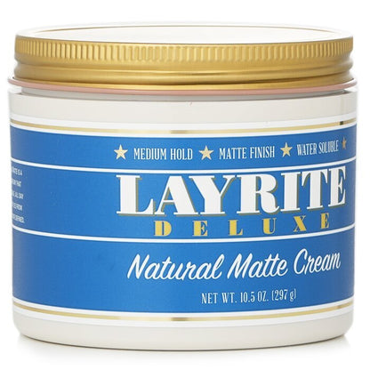 Layrite Natural Matte Cream (Medium Hold, Matte Finish, Water Soluble) 297g/10.5oz