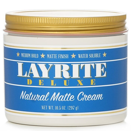 Layrite Natural Matte Cream (mittlerer Halt, mattes Finish, wasserlöslich) 297 g/10,5 oz