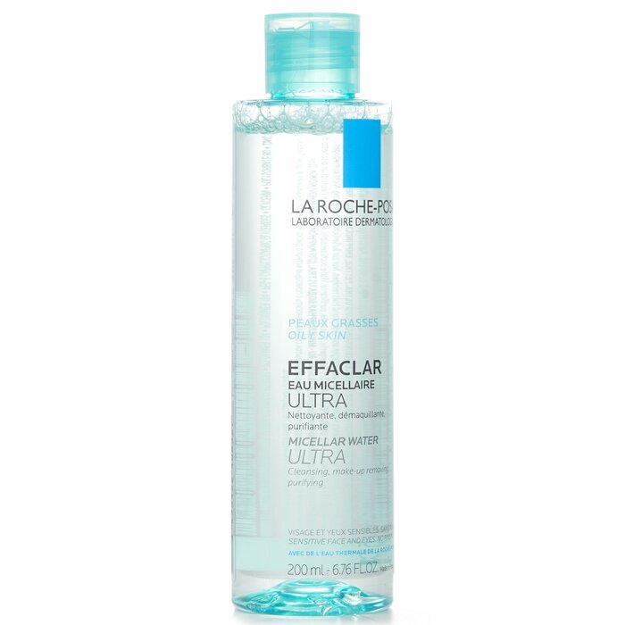 La Roche Posay Effaclar Mizellenwasser Ultra – Für empfindliche Gesichter und Augen, 200 ml