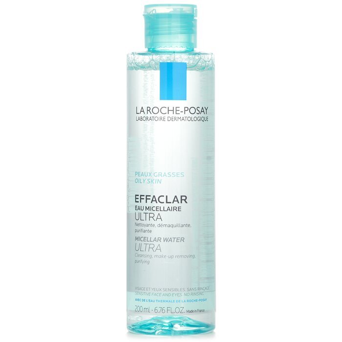 La Roche Posay Effaclar Mizellenwasser Ultra – Für empfindliche Gesichter und Augen, 200 ml