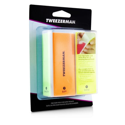 Tweezerman Neon Hot 4 In 1 File, Buff, Smooth & Shine Block