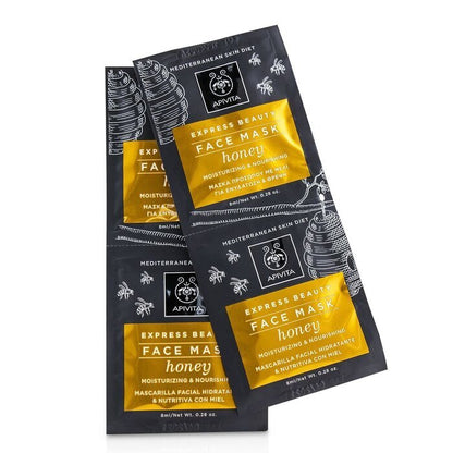 Apivita Express Beauty Face Mask with Honey (Moisturizing & Nourishing) 6x(2x8ml)