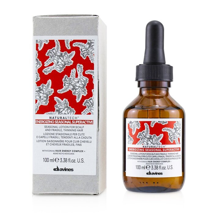 Davines Natural Tech Energizing Seasonal Superactive Seasonal Lotion (Für Kopfhaut und brüchiges, dünner werdendes Haar) 100 ml
