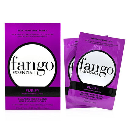 Borghese Fango Essenziali Purify Treatment Sheet Masks 4x25ml/0.83oz