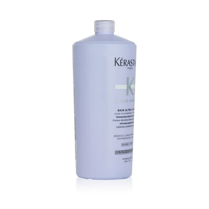 Kerastase Blond Absolu Bain Ultra-Violet Anti-Brass Purple Shampoo (Lightened, Cool Blonde or Grey Hair) 1000ml/34oz