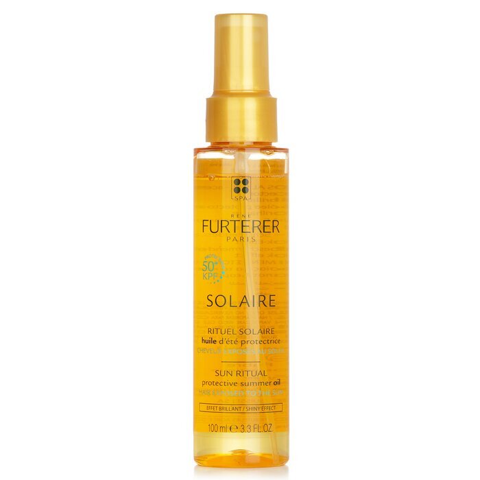 Rene Furterer Solaire Sun Ritual Schützendes Sommeröl – Glanzeffekt (der Sonne ausgesetztes Haar) 100 ml