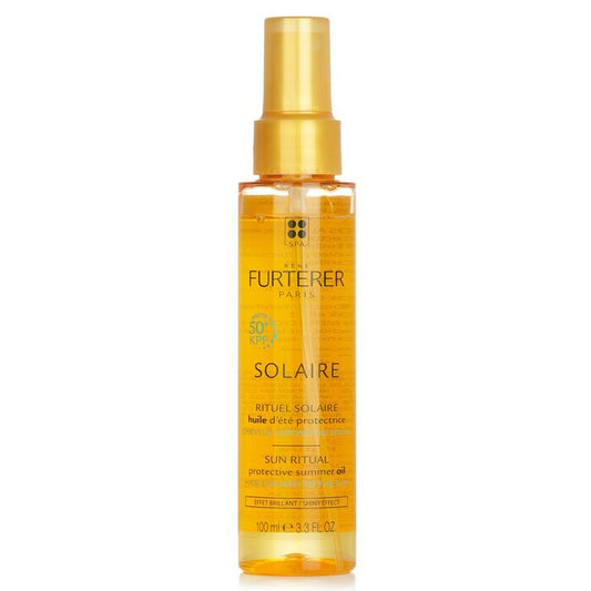 Rene Furterer Solaire Sun Ritual Schützendes Sommeröl – Glanzeffekt (der Sonne ausgesetztes Haar) 100 ml