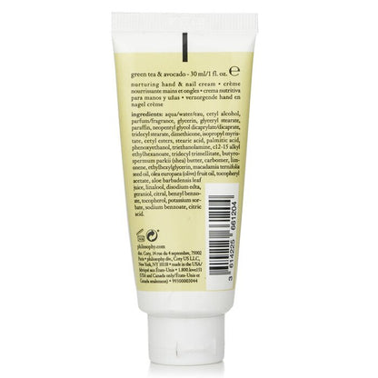 Philosophy Hands of Hope Nurturing Hand & Nail Cream - Green Tea & Avocado 30ml/1oz