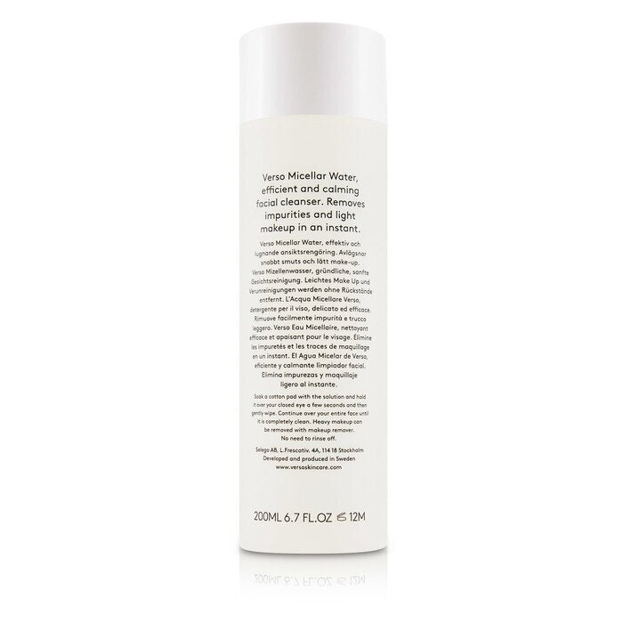 VERSO Micellar Water 200ml/6.7oz