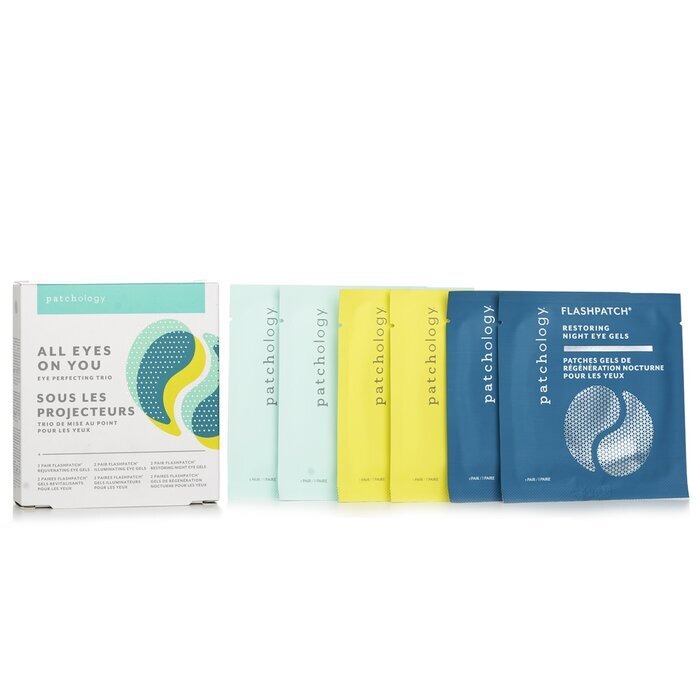 Patchology FlashPatch Eye Gels - All Eyes On You Eye Perfecting Trio Kit: Rejuvenating, Illuminating, Restoring 6pairs