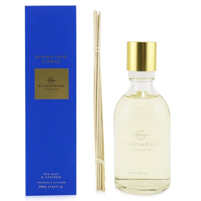 Glasshouse Diffusor – Eintauchen in Zypern (Meersalz und Safran) 250 ml
