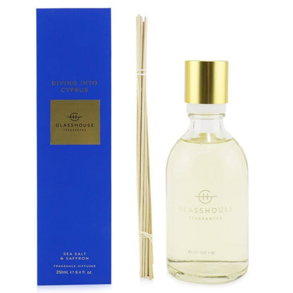 Glasshouse Diffusor – Eintauchen in Zypern (Meersalz und Safran) 250 ml