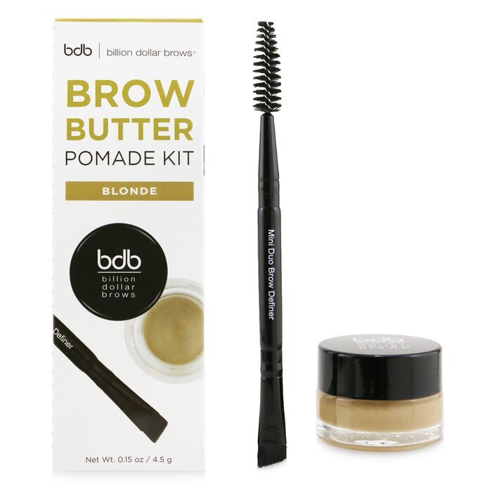 Billion Dollar Brows Brow Butter Pomade Kit: Brow Butter Pomade + Mini Duo Brow Definer - # Blonde 2pcs