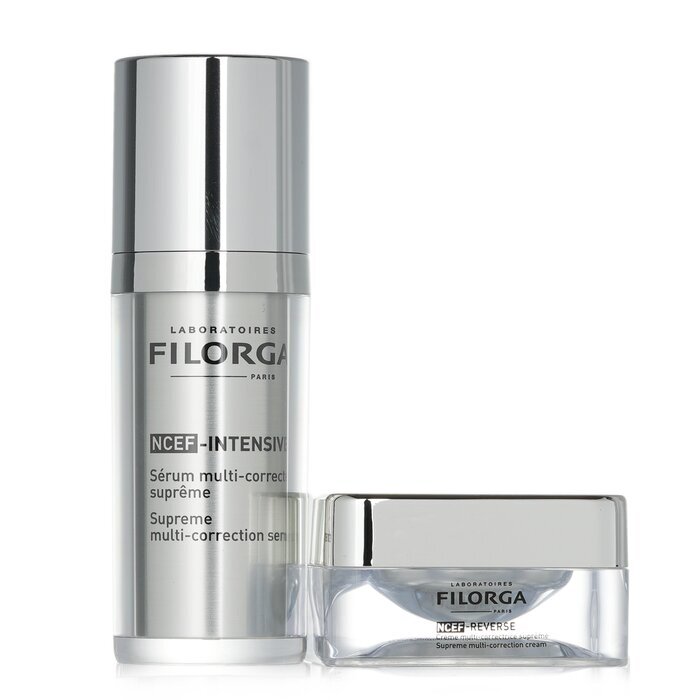 Filorga Supreme Skin Quality Set: NCEF-Intensive Supreme Multi-Correction Serum 30ml + NCEF-Reverse Supreme Multi-Correction Cream 15ml 2pcs