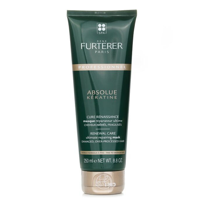 Rene Furterer Absolue Kèratine Renewal Care Ultimate Repairing Mask - Damaged, Over-Processed Fine to Medium Hair (Salon Product) 250ml/8.8oz