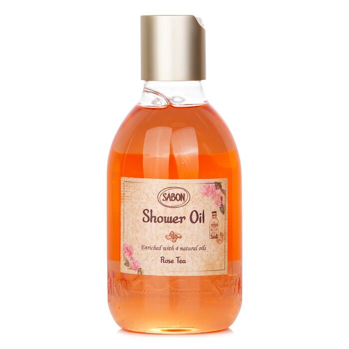 Sabon Shower Oil - Rose Tea (Plastic Bottle) 300ml/10.5oz