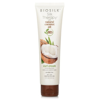 BioSilk Silk Therapy with Coconut Oil Curl Cream 148ml/5oz