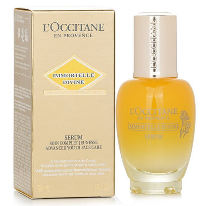 L'Occitane Immortelle Divine Serum – Erweiterte jugendliche Gesichtspflege, 30 ml