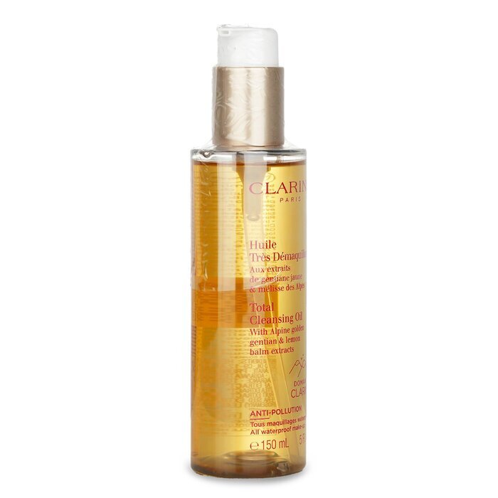 Clarins Total Cleansing Oil with Alpine Golden Gentian & Lemon Balm Extracts (All Waterproof Make-up) 150ml/5oz