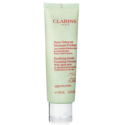 Clarins Purifying Sanfter Reinigungsschaum mit Alpenkräutern und Mädesüßextrakten – Mischhaut bis fettige Haut, 125 ml