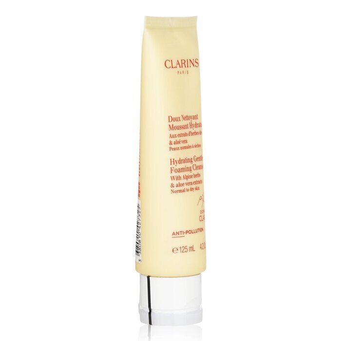 Clarins Hydrating Gentle Foaming Cleanser with Alpine Herbs & Aloe Vera Extracts - Normal to Dry Skin 125ml/4.2oz