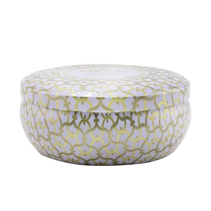 Voluspa 3 Wick Decorative Tin Candle - Suede Blanc 340g/12oz