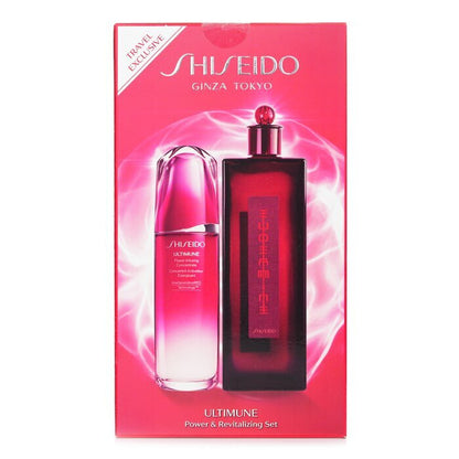 Shiseido Ultimune Power & Revitalizing Set: Ultimune Power Infusing Concentrate 100ml + Eudermine Revitalizing Essence 200ml 2pcs