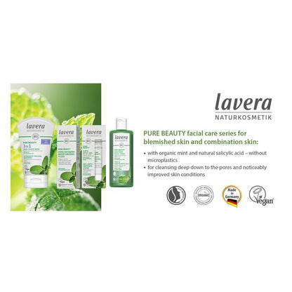 Lavera Pure Beauty Reinigendes Gesichtswasser - Für unreine Haut und Mischhaut 200ml/7oz