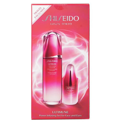 Shiseido Ultimune Power Infusing (ImuGenerationRED Technology) Set: Face Concentrate 100ml + Eye Concentrate 15ml 2pcs