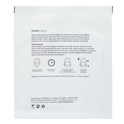 CosMedix Micro Defense Microbiome Sheet Mask (Salon Size) 10sheets