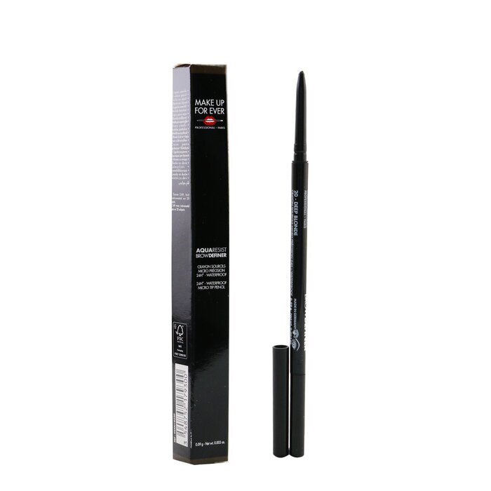 Make Up For Ever Aqua Resist Brow Definer 24H Wasserfester Micro-Tip-Stift - Nr. 20 Dunkelblond 0,09 g/0,003 oz