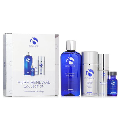 IS Clinical Pure Renewal-Kollektion: Cleansing Compelx 180 ml + Active Serum 15 ml + Youth Complex 30 g + Eclipse SPF 50 Sonnenschutzcreme 100 g, 4 Stk.