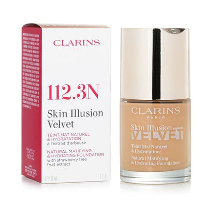 Clarins Skin Illusion Velvet Natural Matifying & Hydrating Foundation - # 112.3N Sandalwood 30ml/1oz