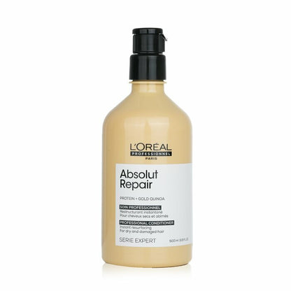 L'Oreal Professionnel Serie Expert - Absolut Repair Protein + Gold Quinoa Instant Resurfacing Conditioner (For Dry & Damaged Hair) 500ml/16.9oz