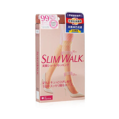 SlimWalk Compression Stockings for Beautiful Legs - # Beige (Size: S-M) 1pair