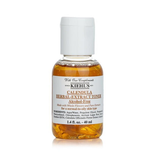 Kiehl's Calendula Kräuterextrakt, alkoholfreier Toner – für normale bis fettige Hauttypen, 40 ml