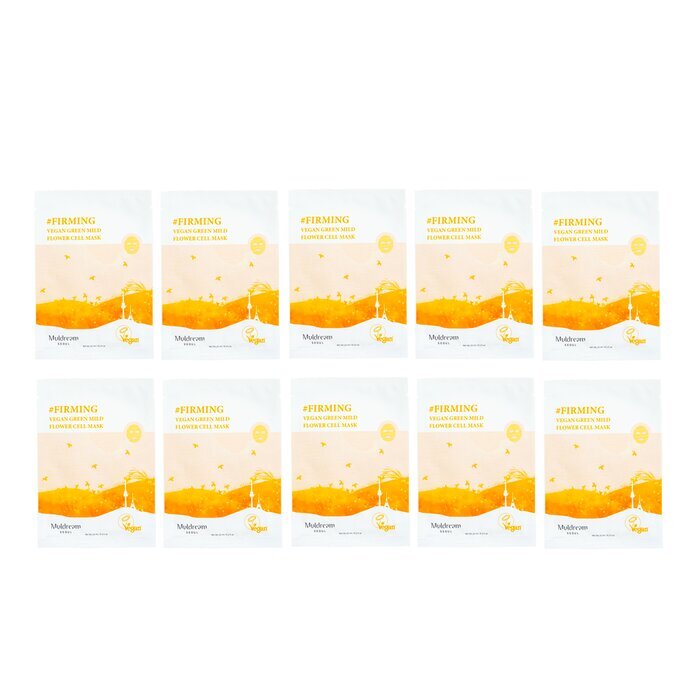 Muldream Vegan Green Mild Flower Cell Mask 10pcs