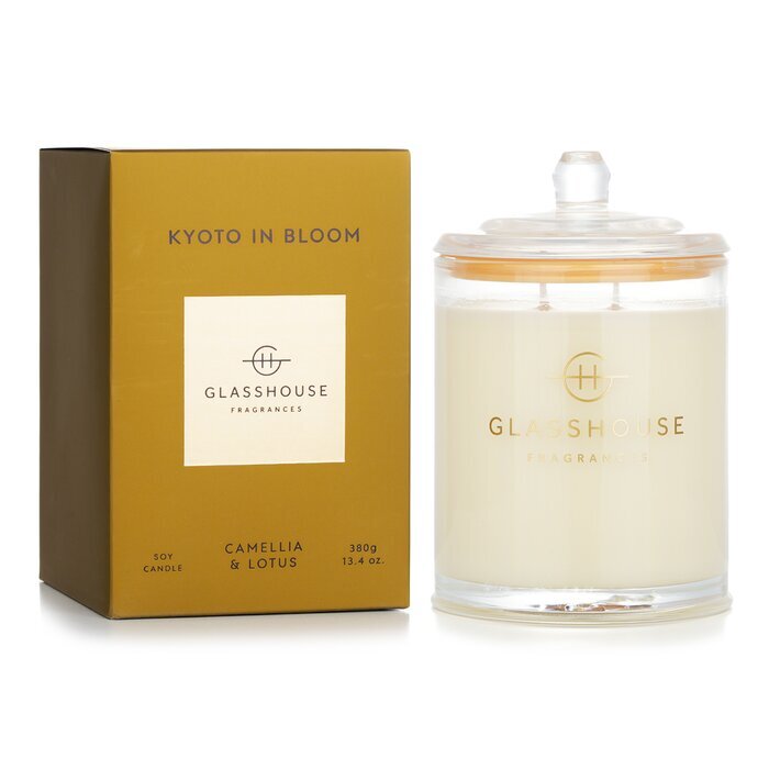 Glasshouse Triple Scented Soy Candle - Kyoto In Bloom (Camellia & Lotus) 380g