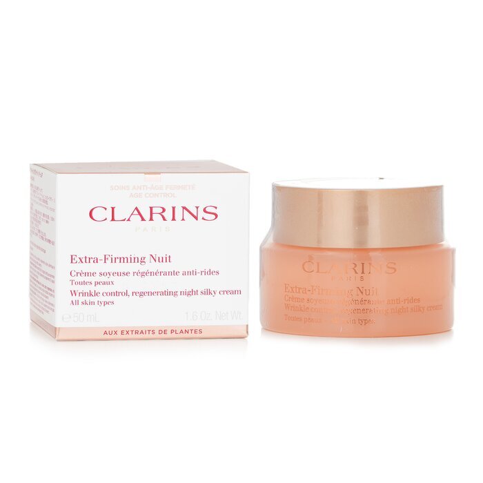 Clarins Extra Firming Nuit Wrinkle Control, Regenerating Night Silky Cream (All Skin Type) 50ml/1.6oz