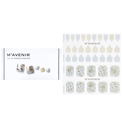 Mavenir Nail Sticker (Patterned) - # Powder Of Gold Pedi 36pcs