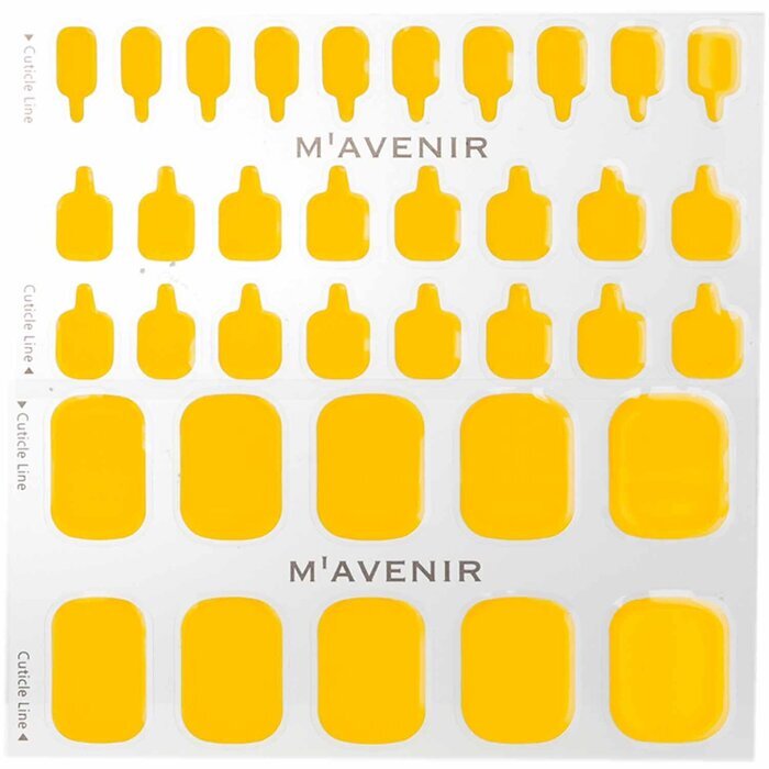 Mavenir Nail Sticker (Yellow) - # Mango Smoothie Pedi 36pcs