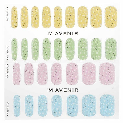 Mavenir Nail Sticker (Assorted Colour) - # Pastel Cereal Nail 32pcs