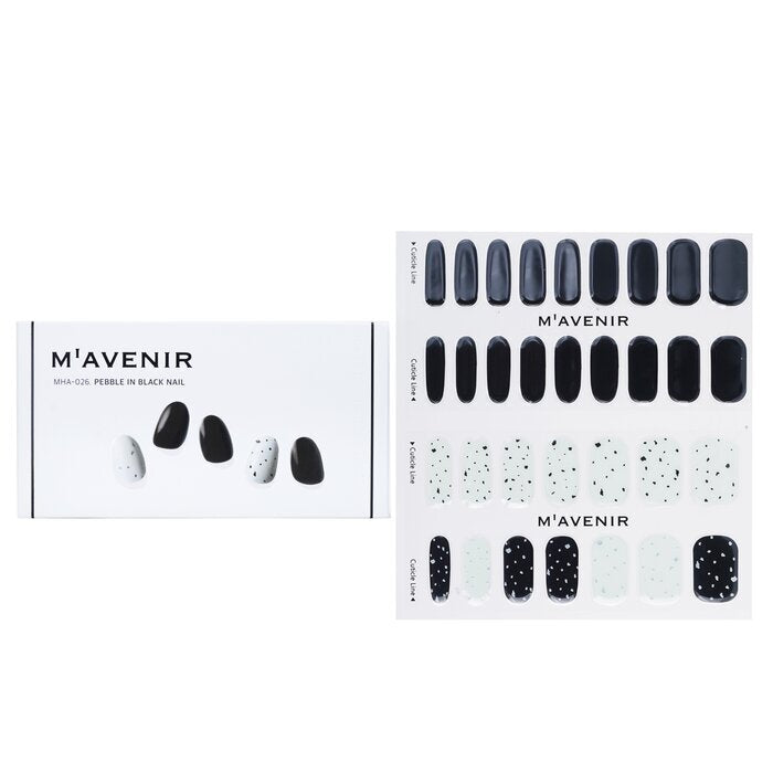 Mavenir Nail Sticker (Black) - # Pebble In Black Nail 32pcs