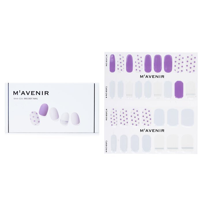 Mavenir Nagelaufkleber (gemustert) – # Iris Dot Nail 32 Stück
