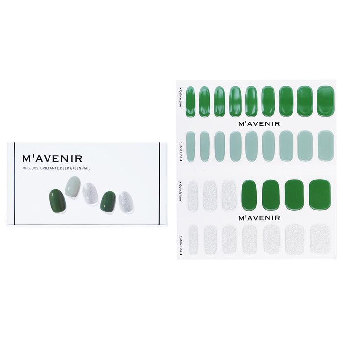 Mavenir Nail Sticker (Green) - # Brillante Deep Green Nail 32pcs