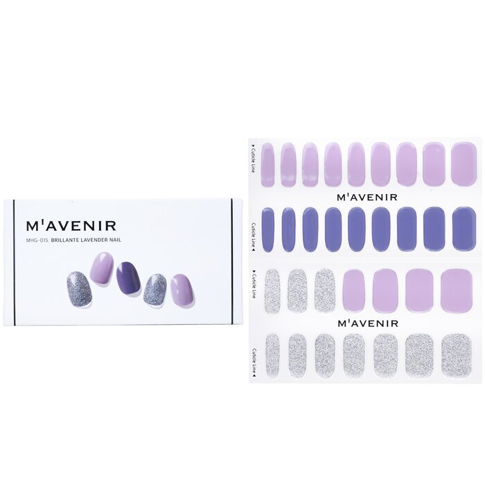 Mavenir Nail Sticker (Purple) - # Brillante Lavender Nail 32pcs